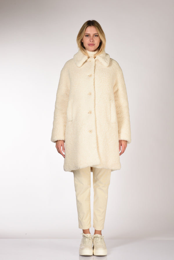 Aspesi Cappotto Ysabel Re Bianco Naturale Donna-2