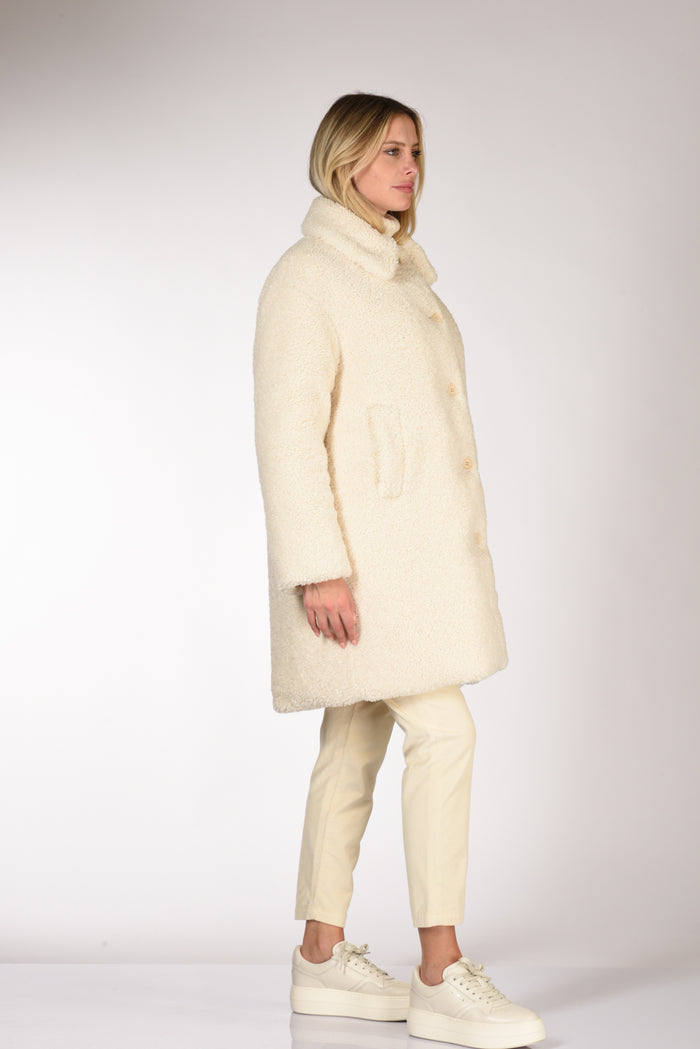 Aspesi Cappotto Ysabel Re Bianco Naturale Donna - 4