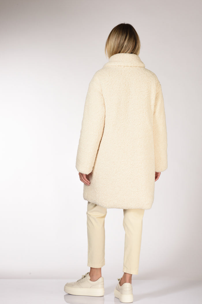 Aspesi Cappotto Ysabel Re Bianco Naturale Donna - 5