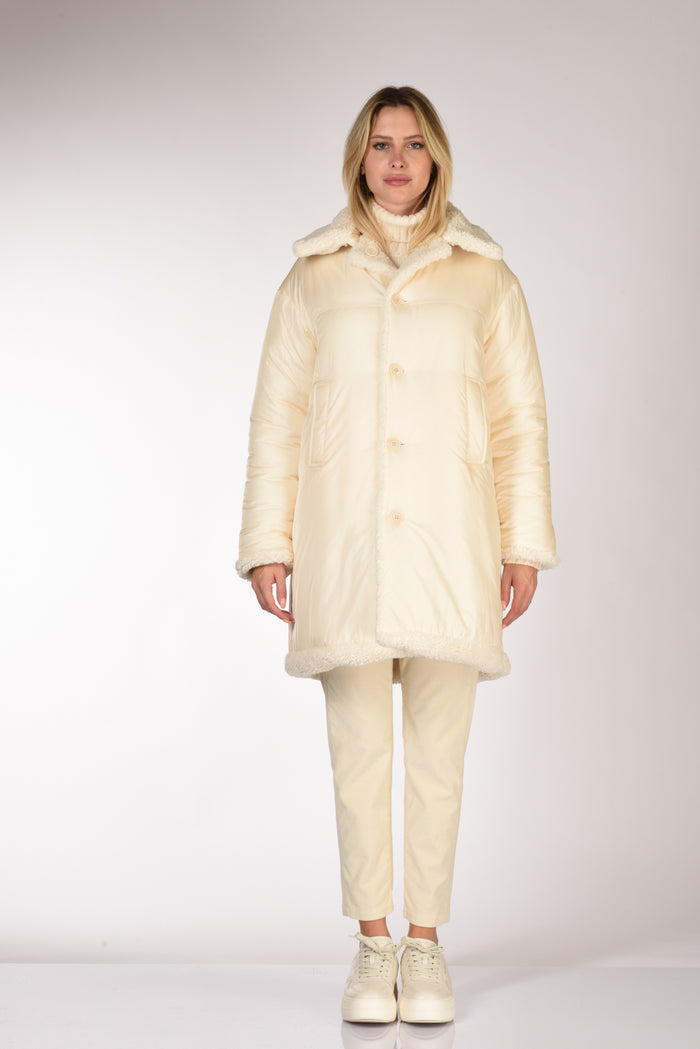 Aspesi Cappotto Ysabel Re Bianco Naturale Donna - 6