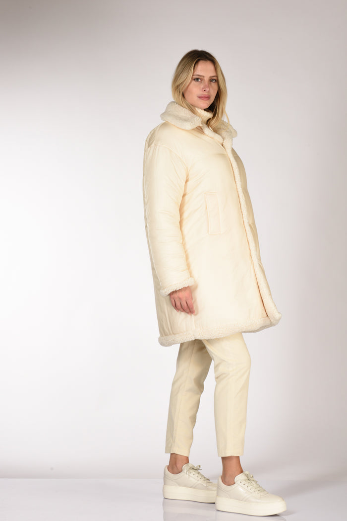 Aspesi Cappotto Ysabel Re Bianco Naturale Donna - 7