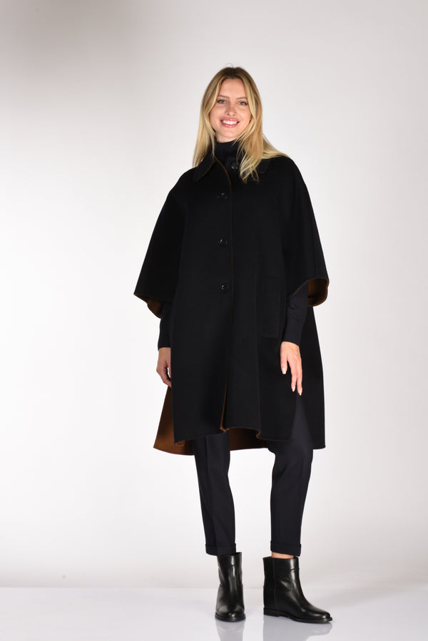 Aspesi Cappotto Bicolore Blu/marrone Donna