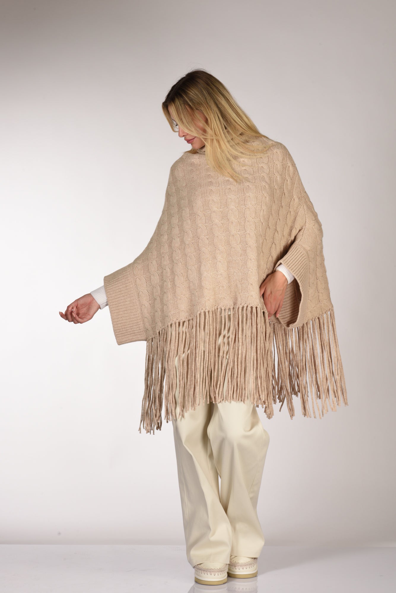 Aspesi Poncho Beige Donna