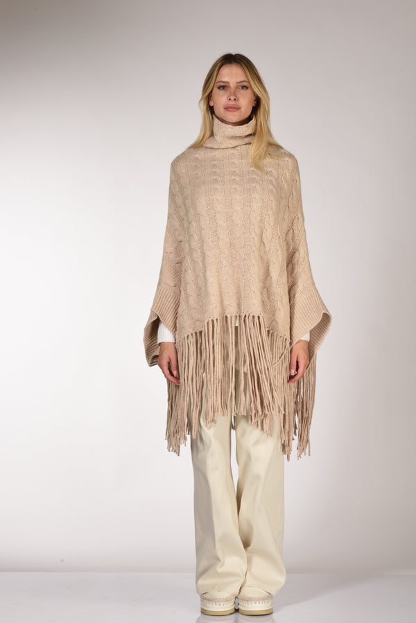 Aspesi Poncho Beige Donna-2