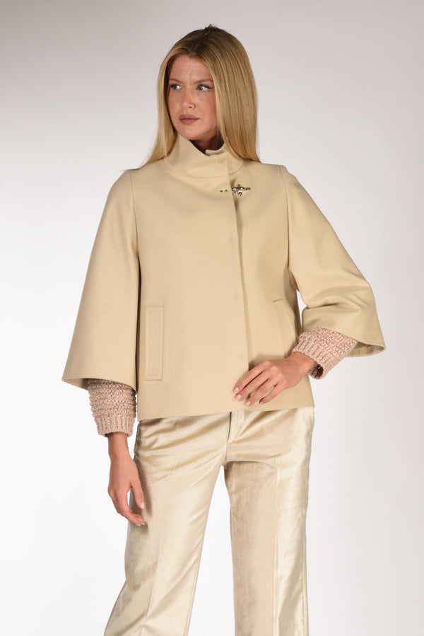 Fay Cappa Gancio Beige Chiaro Donna