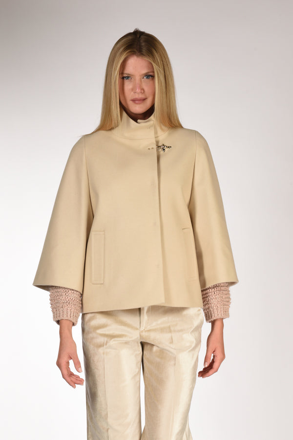 Fay Cappa Gancio Beige Chiaro Donna-2