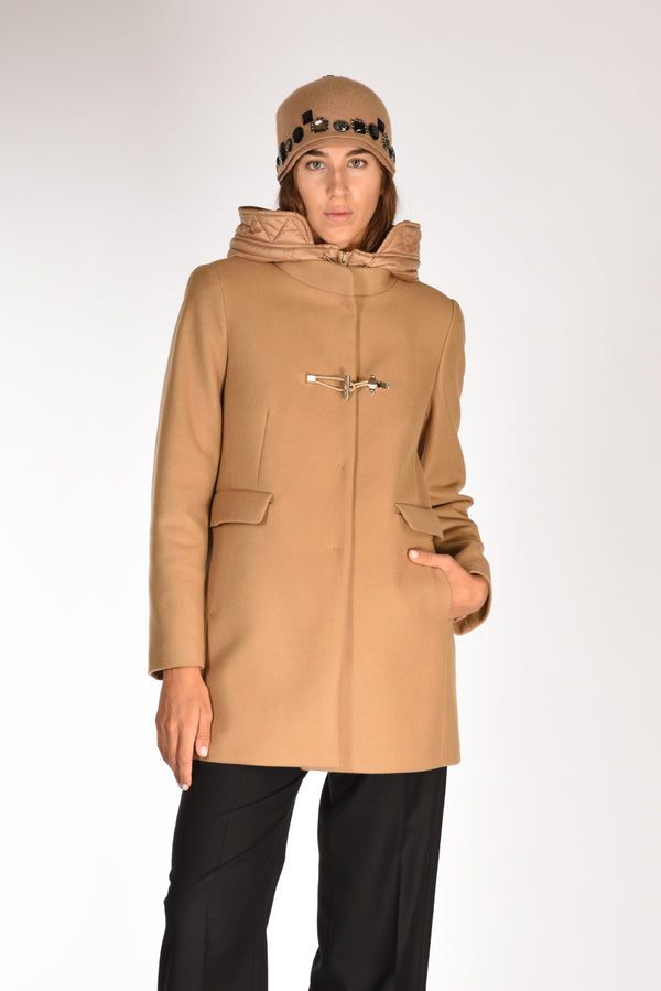 Fay Cappotto Toggle Beige Scuro Donna