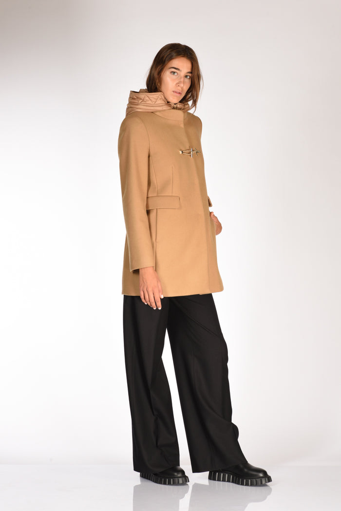 Fay Cappotto Toggle Beige Scuro Donna - 4