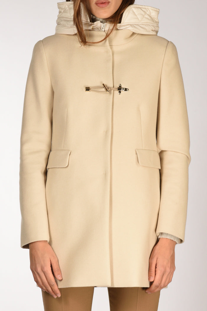 Fay Cappotto Toggle Bianco Latte Donna - 3