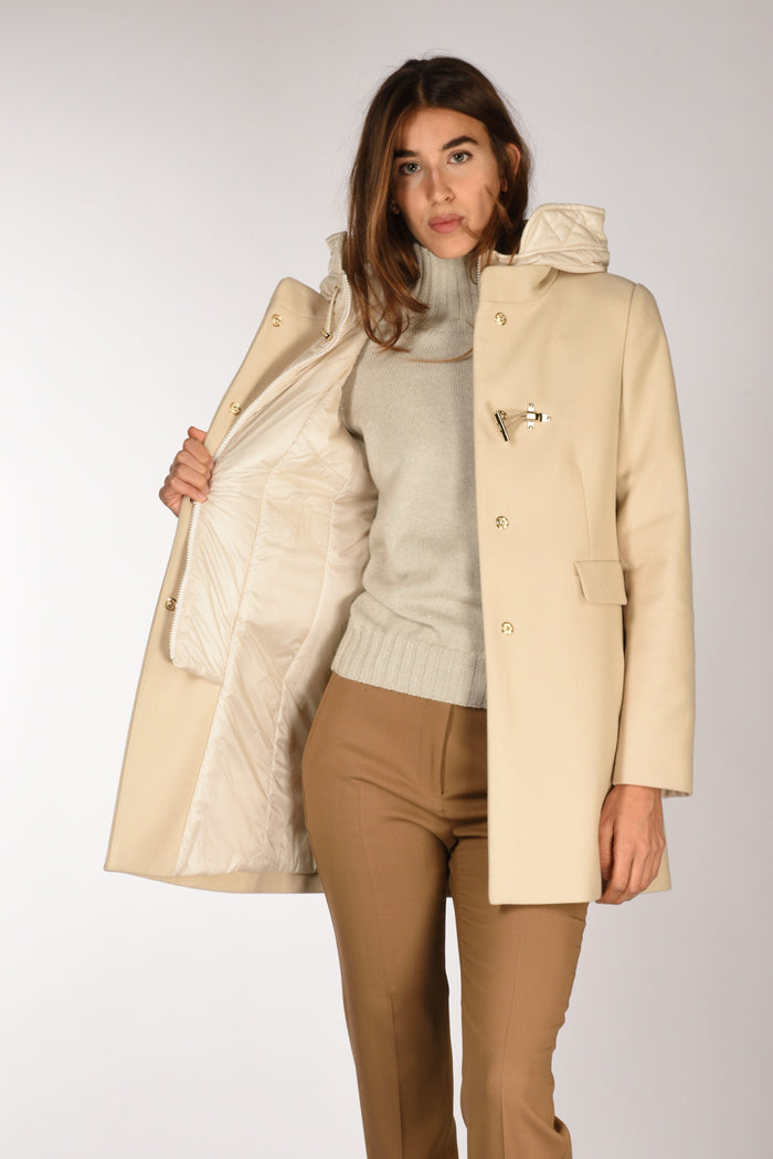 Fay Cappotto Toggle Bianco Latte Donna - 7