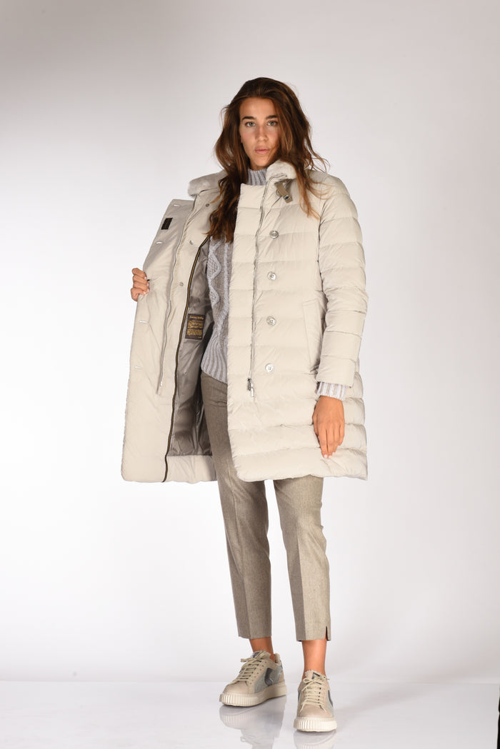 Moorer Piumino Logan Grigio Chiarissimo Donna - 6