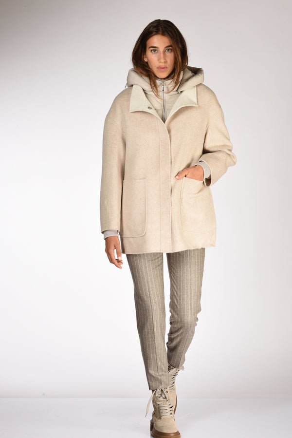 Moorer Piumino Natisha Bianco/beige Donna