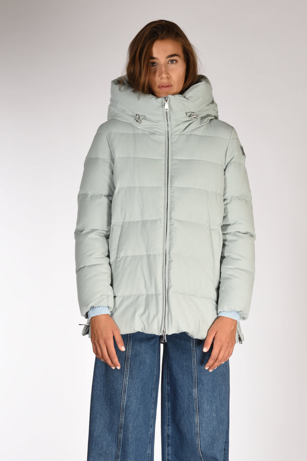 Add Piumino Hooded Azzurro Chiaro Donna-2