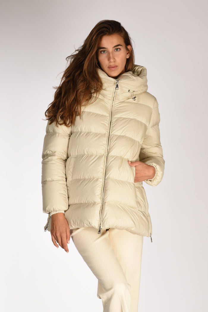 Add Piumino Hooded Beige Donna - 1