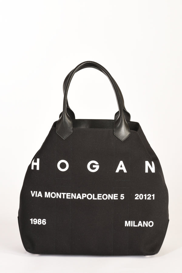 Hogan Shopping Canvas Nero Donna