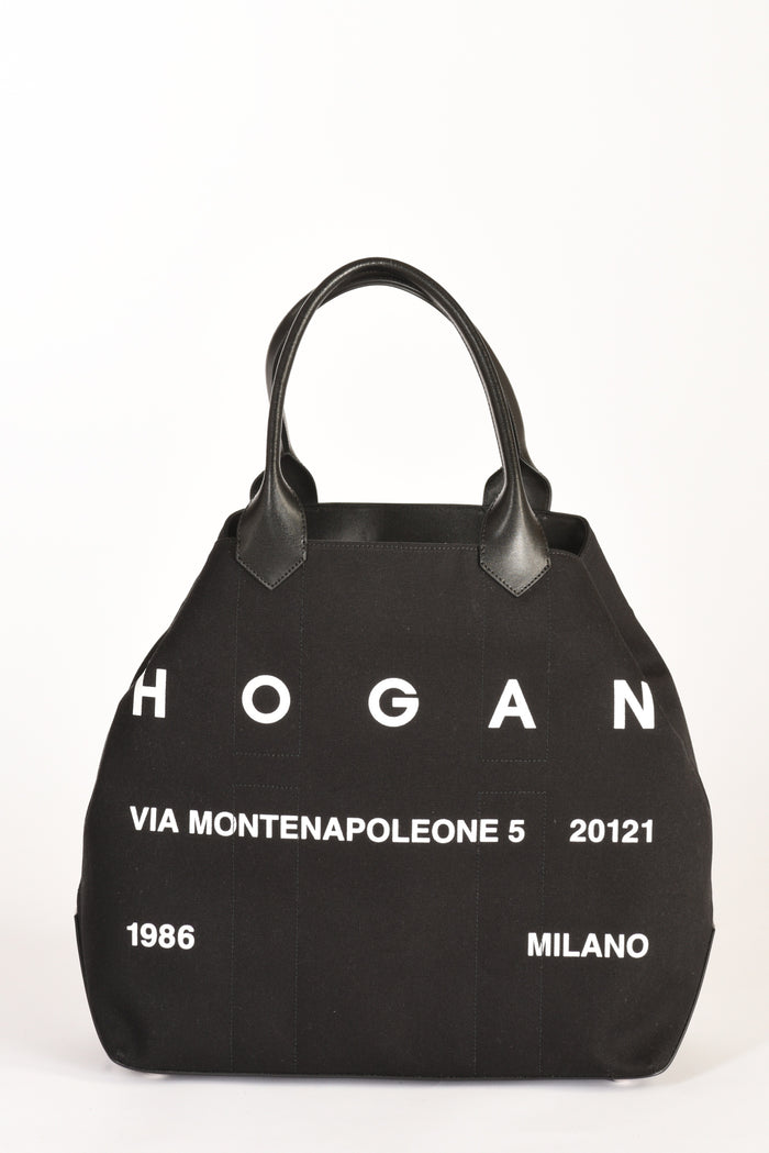 Hogan Shopping Canvas Nero Donna - 1