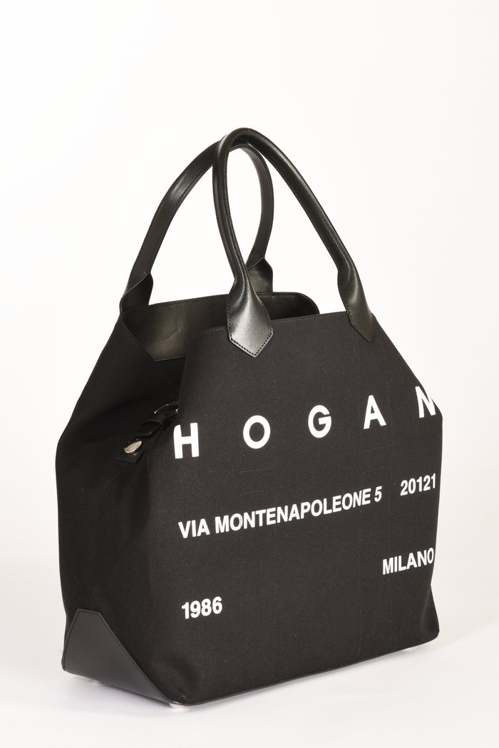 Hogan Shopping Canvas Nero Donna - 3