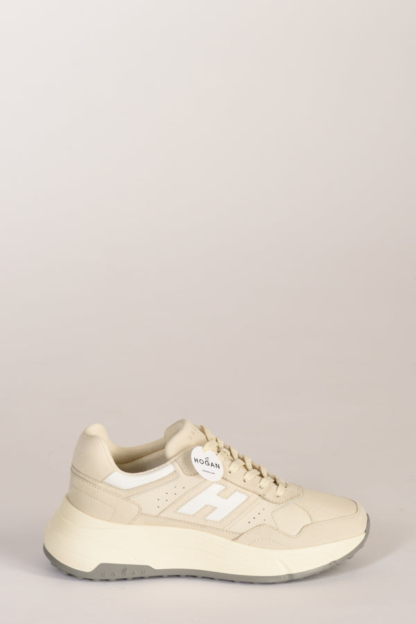 Hogan Sneakers H669 Beige/bianco Donna