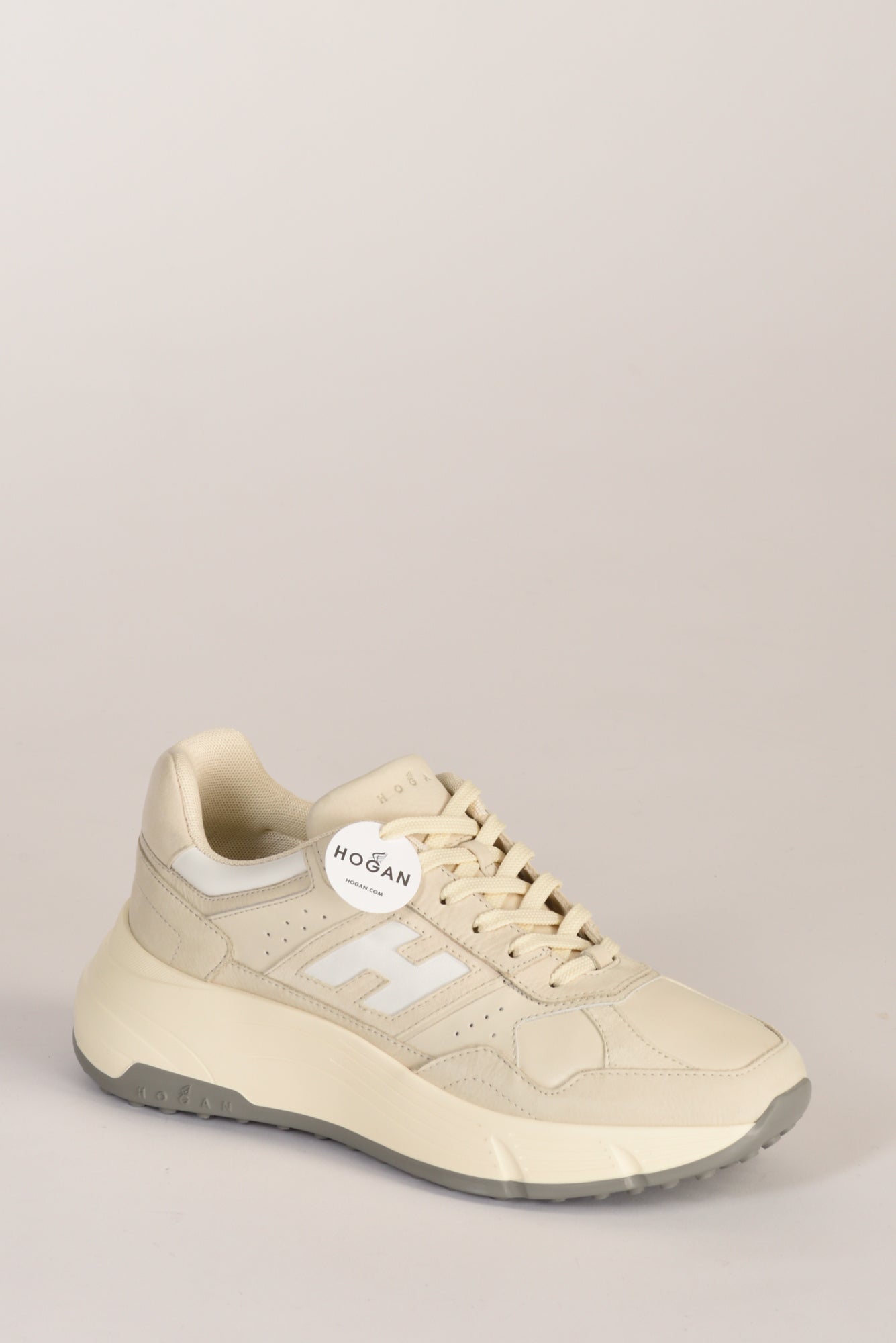 Hogan Sneakers H669 Beige/bianco Donna
