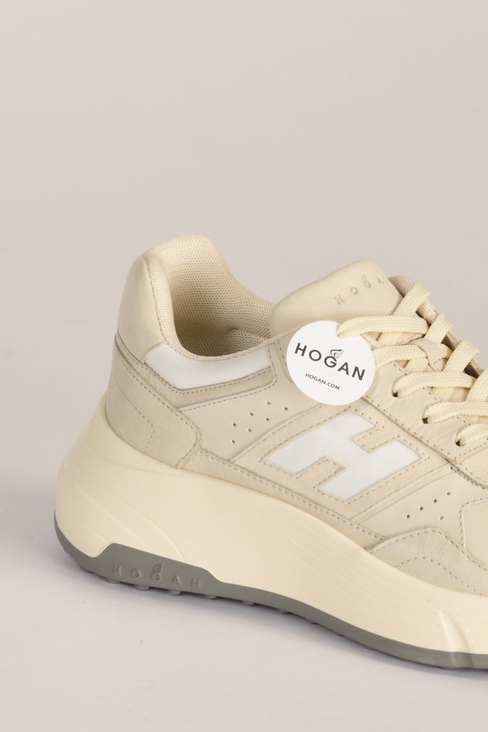 Hogan Sneakers H669 Beige/bianco Donna - 4