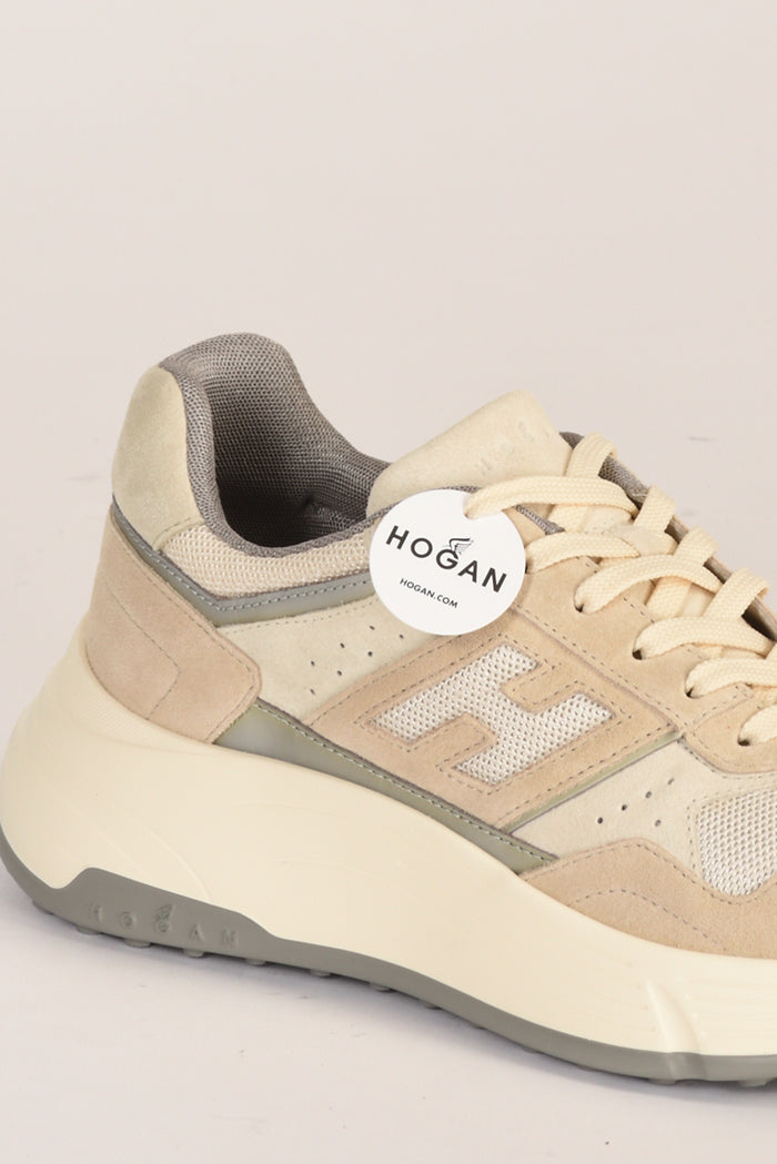 Hogan Sneakers H669 Beige/grigio/bianco Donna - 4