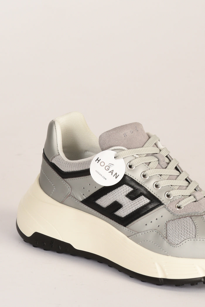 Hogan Sneakers H669 Grigio/bianco/nero Donna - 4