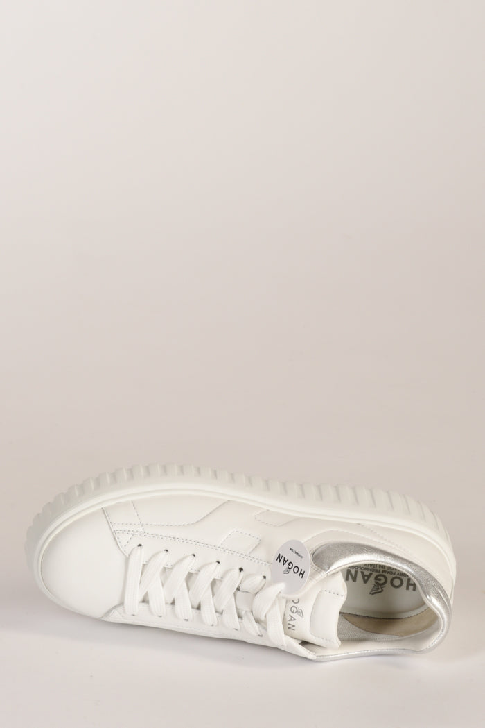 Hogan Sneakers H-stripes Bianco/argento Donna - 6