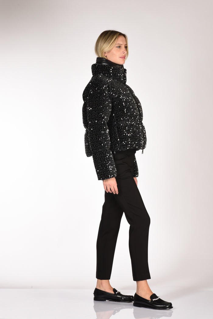 Herno Piumino Paillettes Nero Donna - 4