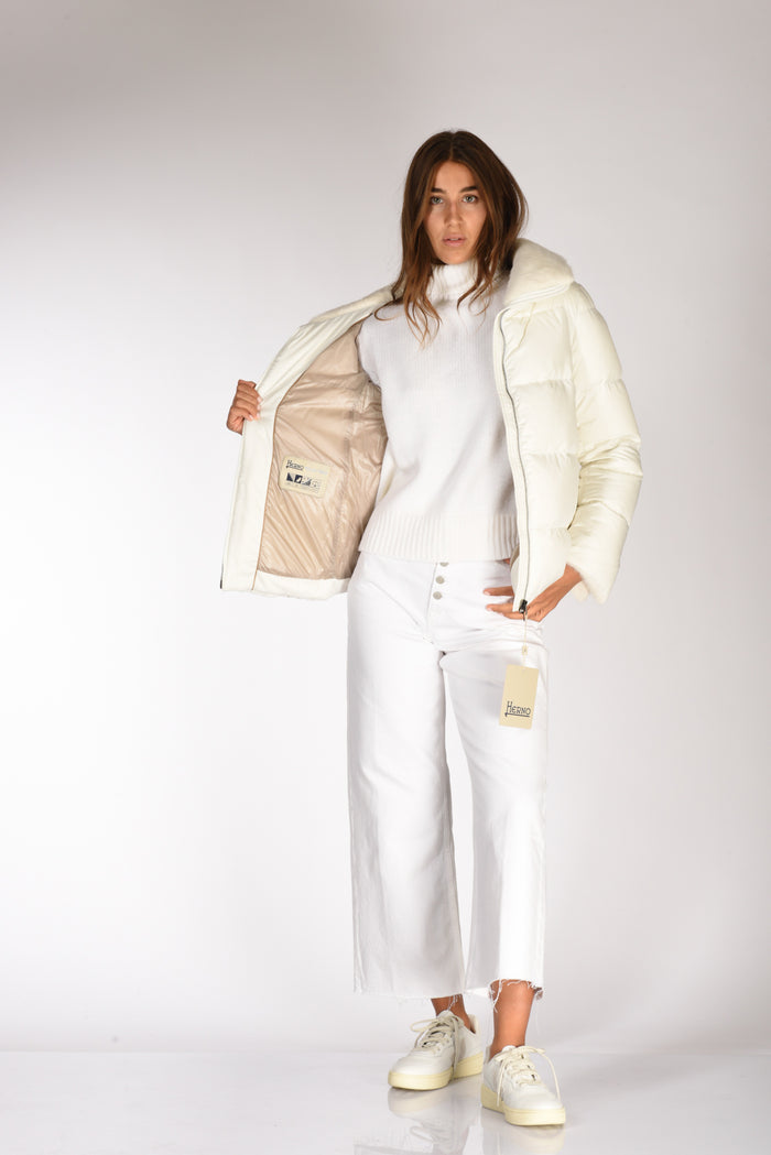 Herno Piumino Ecofur Bianco Donna - 7