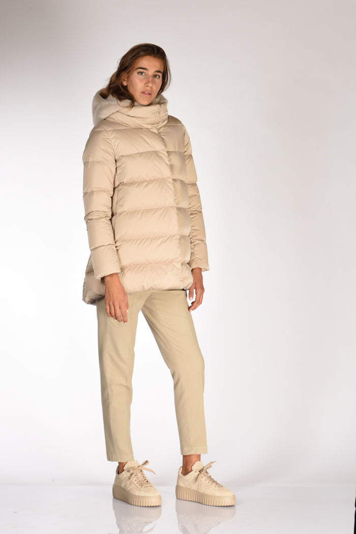 Herno Piumino A Shape Beige Donna - 3