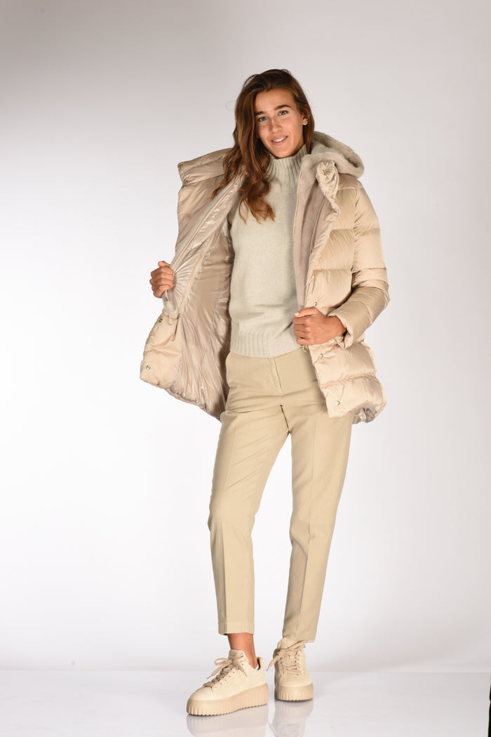 Herno Piumino A Shape Beige Donna - 7