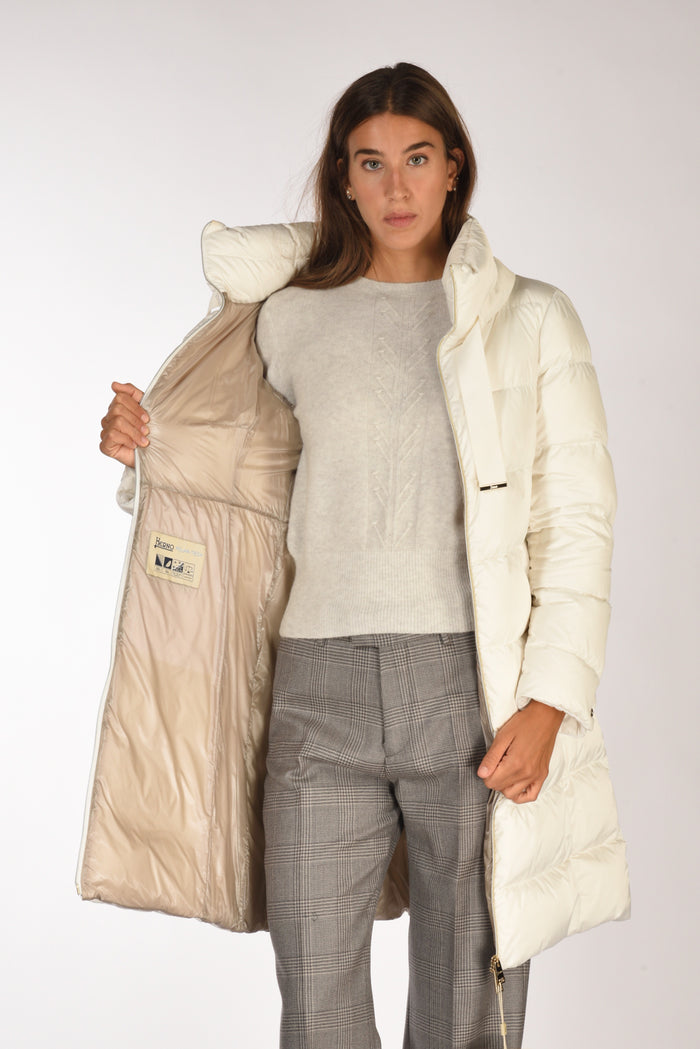Herno Piumino Raso Bianco Donna - 6