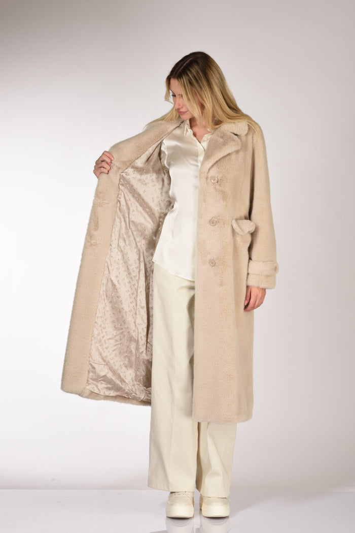 Herno Cappotto Faux Fur Beige Donna - 6