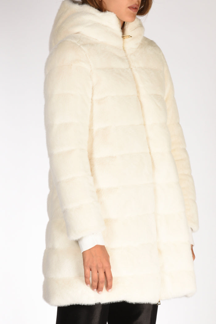 Herno Piumino Faux Fur Bianco Donna - 3