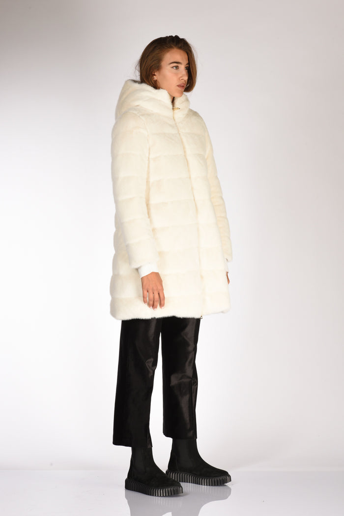 Herno Piumino Faux Fur Bianco Donna - 4