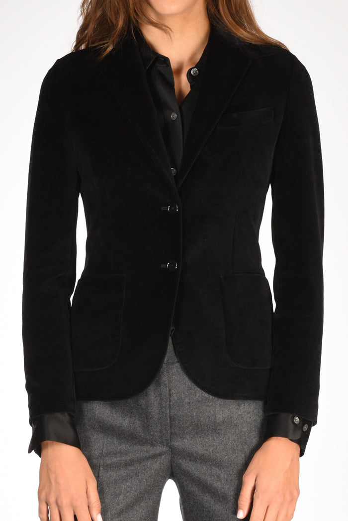 Circolo 1901 Blazer Velluto Nero Donna - 3