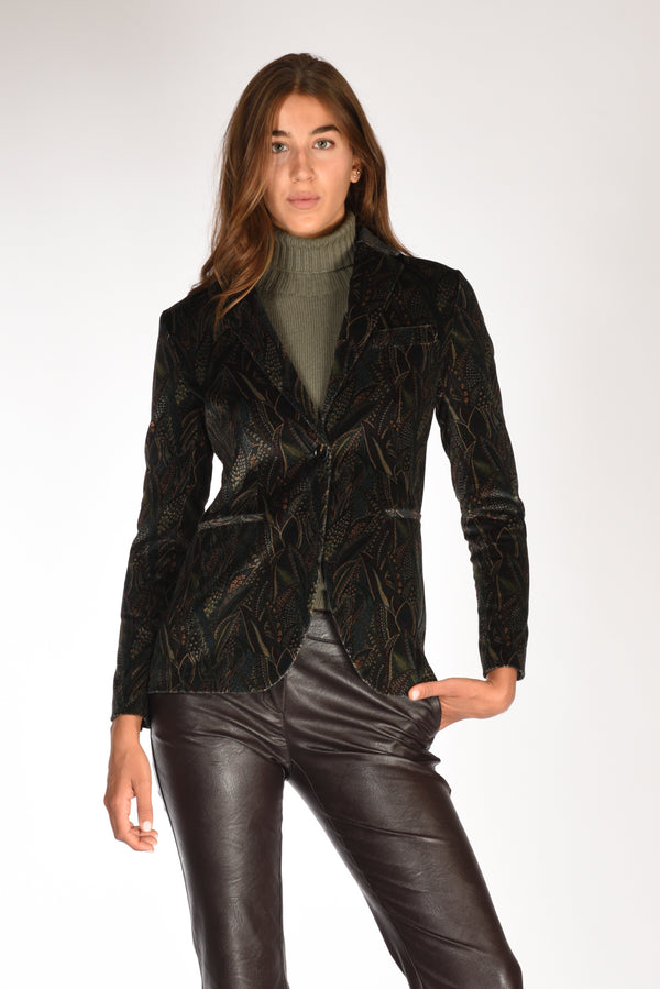 Circolo 1901 Blazer Foliage Verde/multicolor Donna