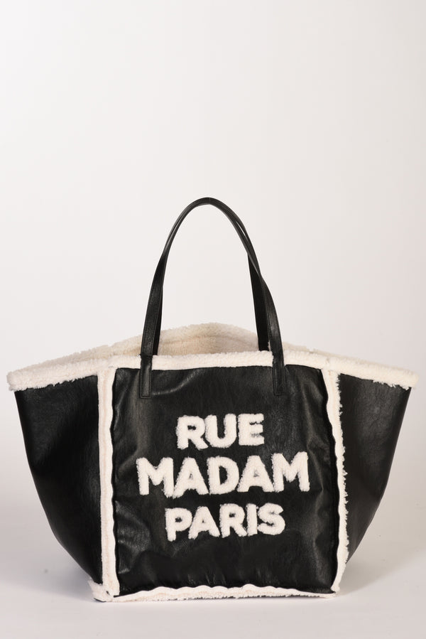 Rue Madam Paris Borsa Vermont Nero/bianco Donna