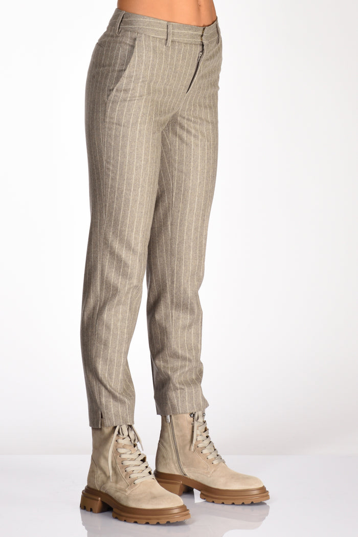 Pt Torino Pantalone New York Beige Chiaro/beige Donna - 4