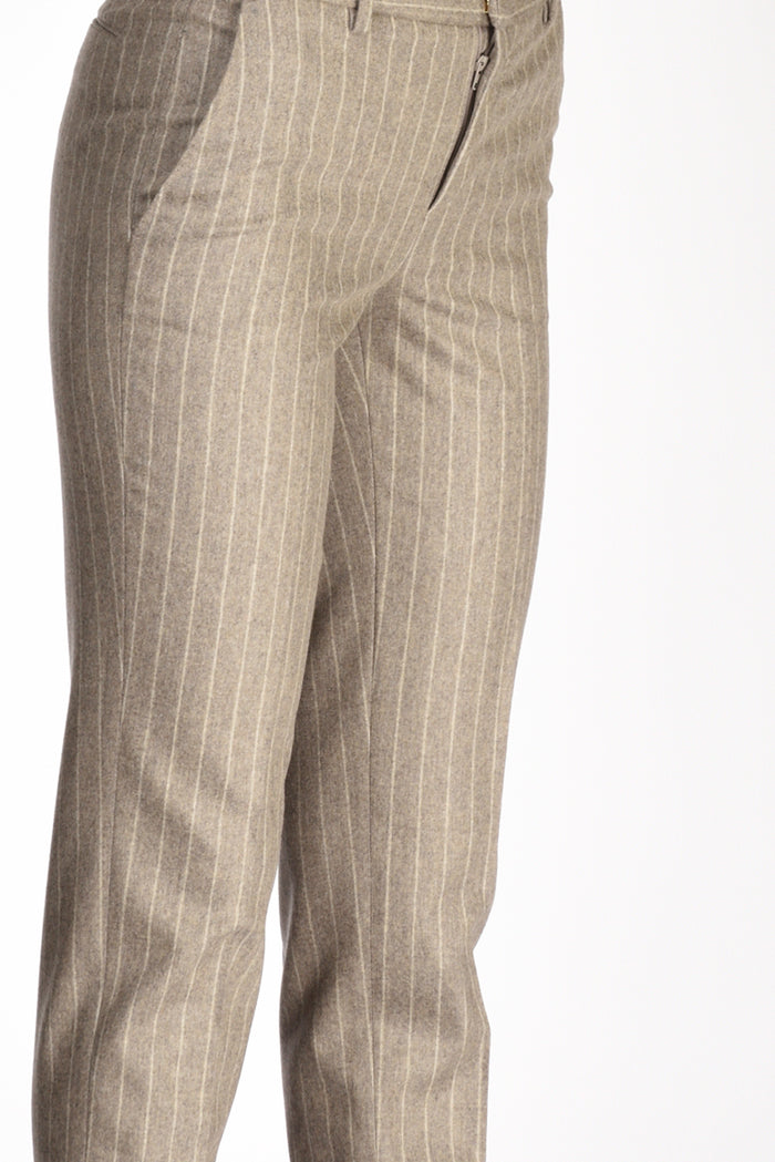 Pt Torino Pantalone New York Beige Chiaro/beige Donna - 5