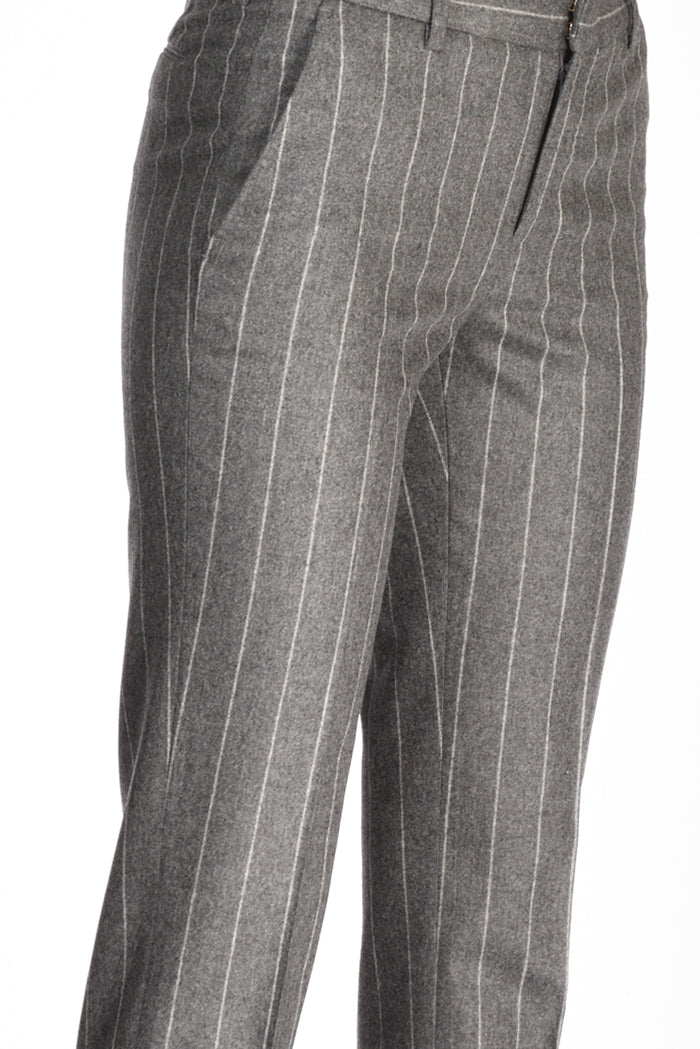 Pt Torino Pantalone New York Grigio/bianco Donna - 5