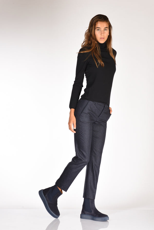 Pt Torino Pantalone New York Blu Chiaro Donna-2