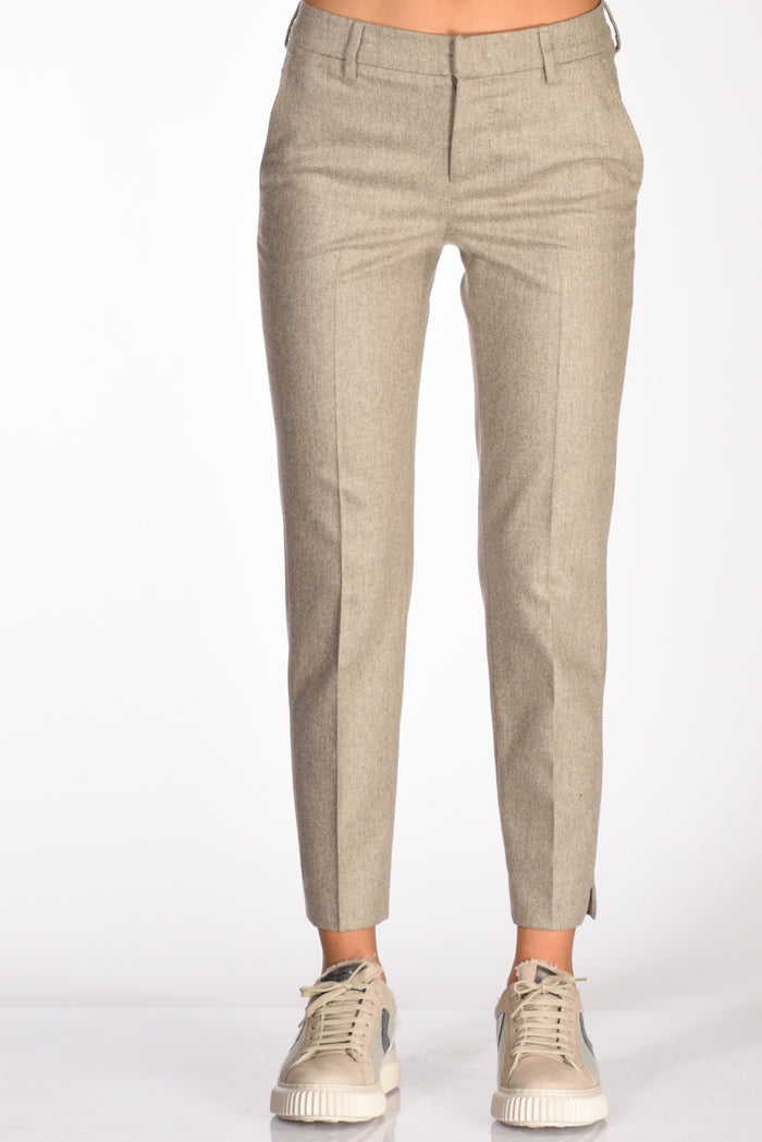 Pt Torino Pantalone New York Beige Chiaro Donna - 3