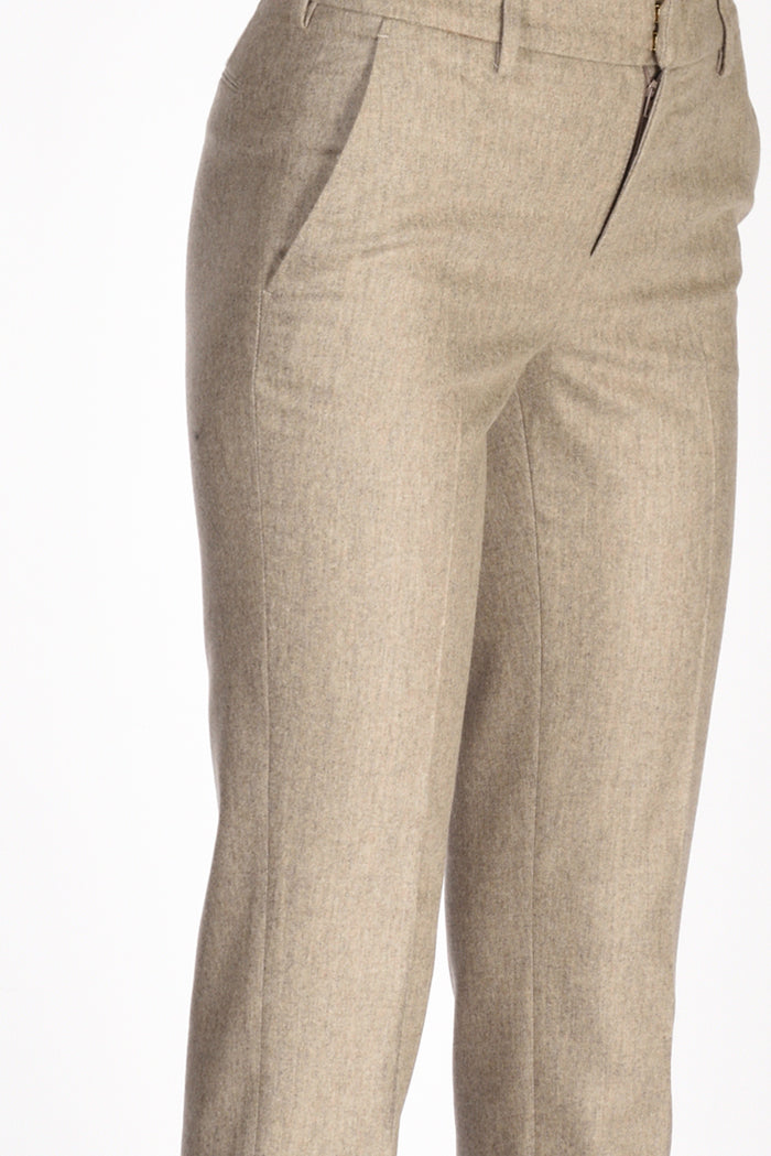 Pt Torino Pantalone New York Beige Chiaro Donna - 4