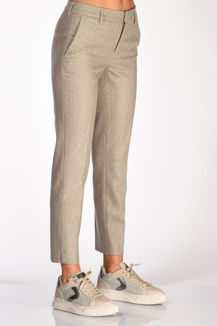 Pt Torino Pantalone New York Beige Chiaro Donna - 5