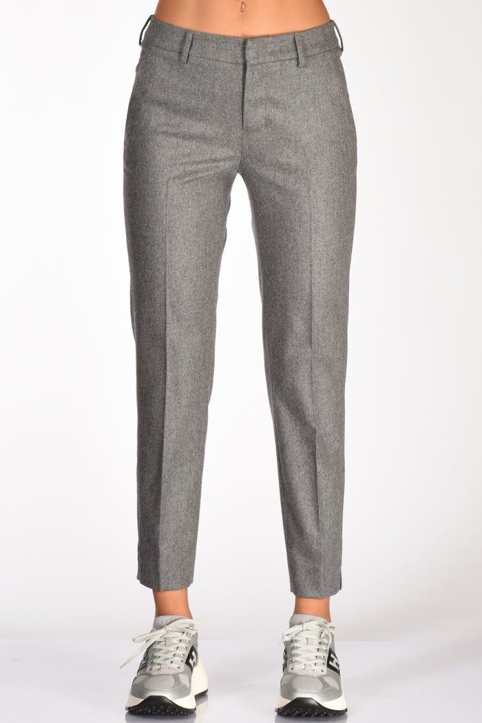 Pt Torino Pantalone New York Grigio Chiaro Donna - 3