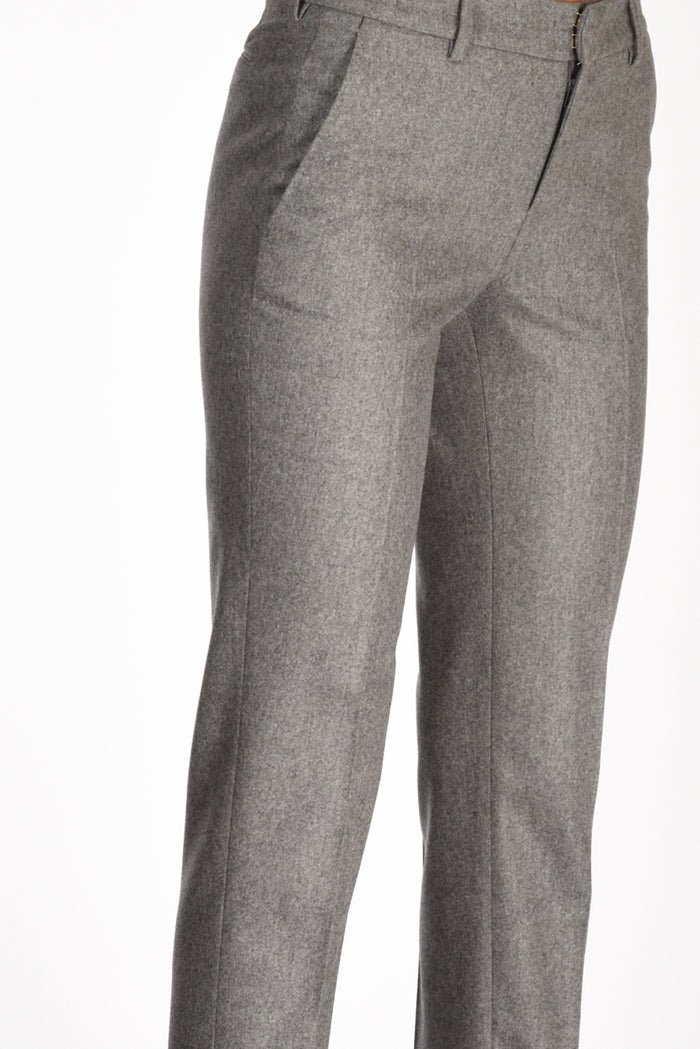 Pt Torino Pantalone New York Grigio Chiaro Donna - 5