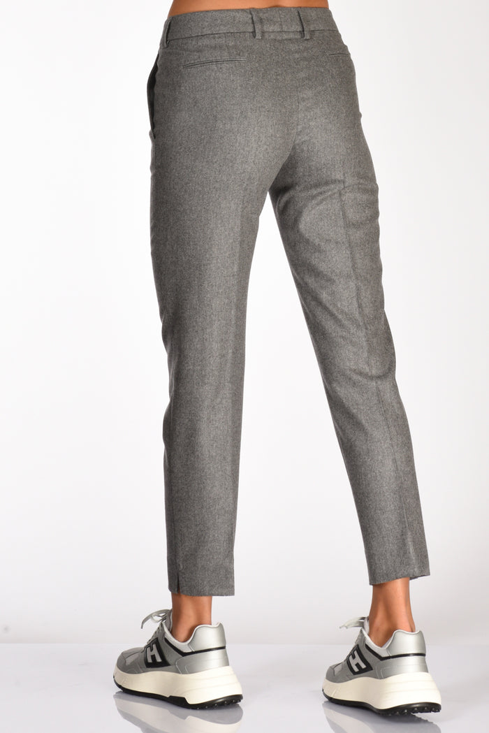 Pt Torino Pantalone New York Grigio Chiaro Donna - 6