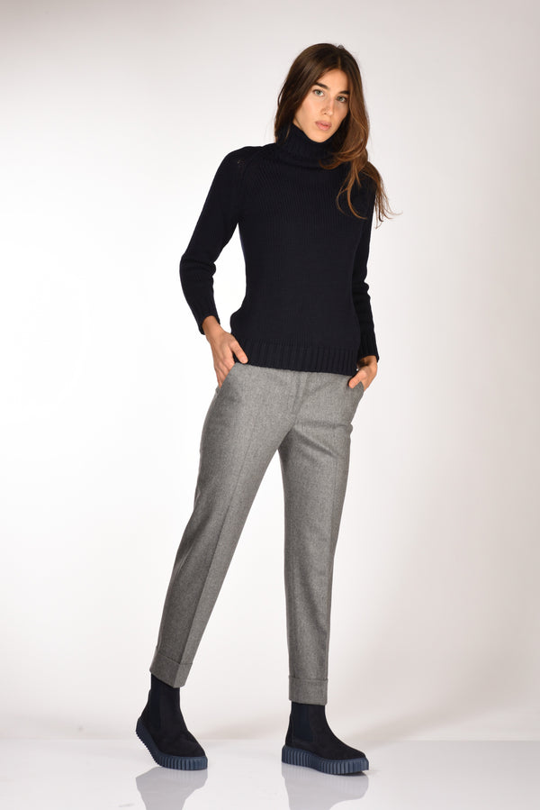 Pt Torino Pantalone Andrea Grigio Chiaro Donna-2