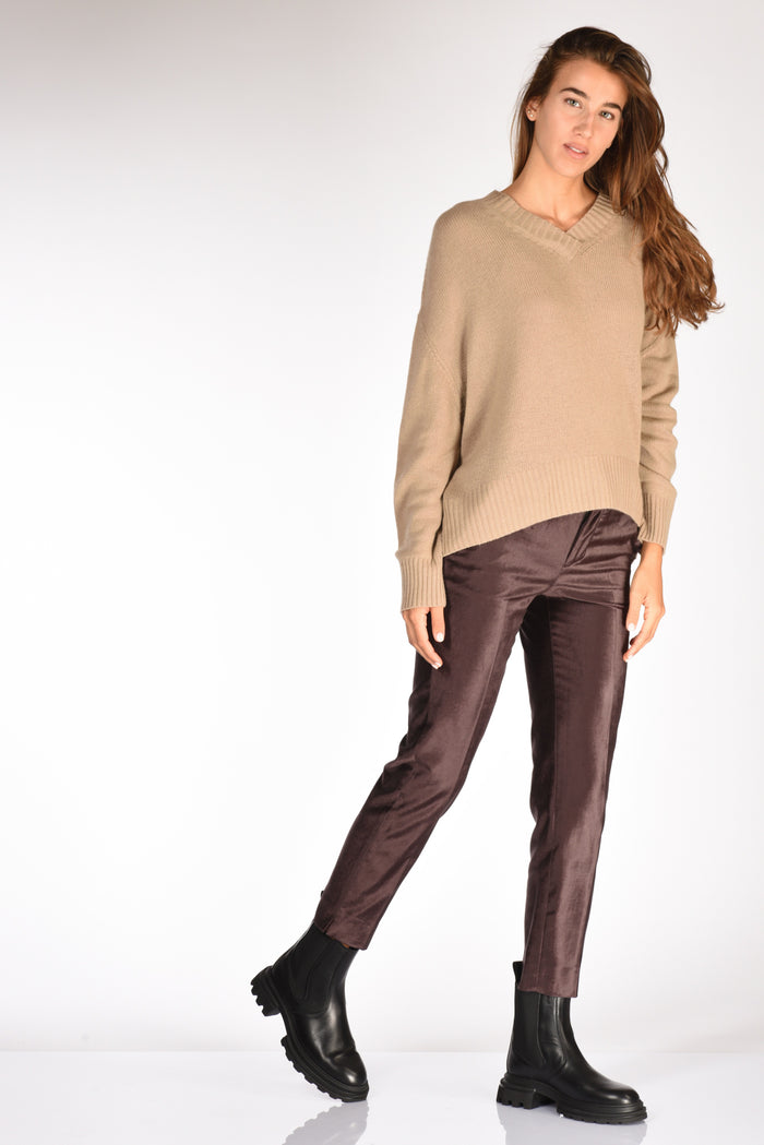 Pt Torino Pantalone New York Marrone Donna - 2